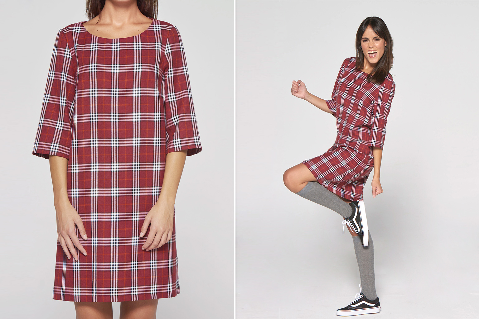 tartan-vestido